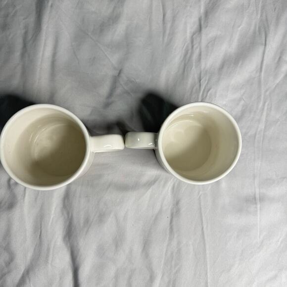 Set of 2 Starbucks Coffee Mugs 2004 Vintage 2 Sided Green Siren Logo - Picture 6 of 6